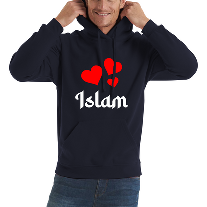 Islam Hearts Spiritual Islamic Religious Muslim Islam Religion Gift Unisex Hoodie