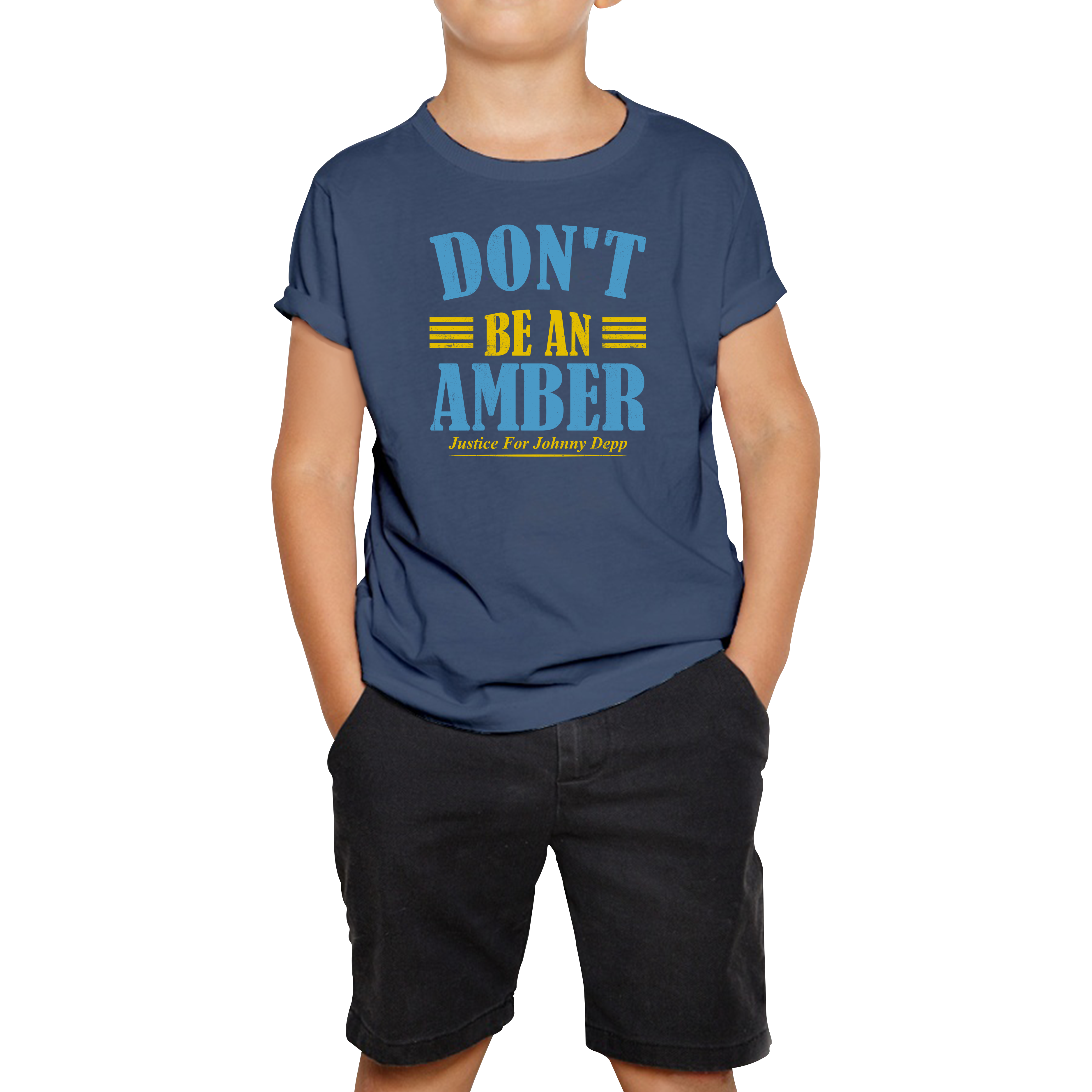 Don't Be An Amber Justice For Johnny Depp T-Shirt Stand With Johnny Depp Kids Tee