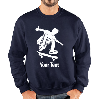 Personalised Skateboard Your Name Skater Funny Skateboarding Sport Unisex Sweatshirt