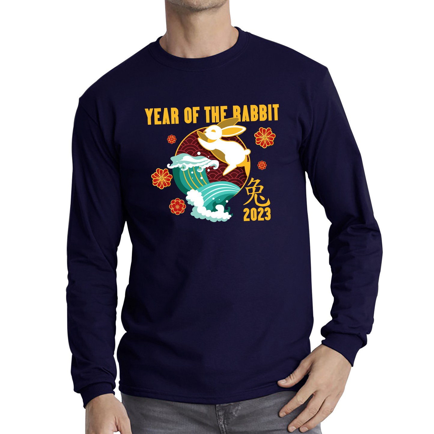 Year Of The Rabbit 2023 Chinese New Year Lunar New Year Zodiac Long Sleeve T Shirt