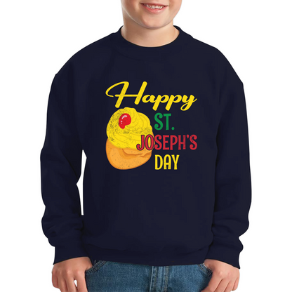 Happy St. Joseph's Day Saint Joseph Pray For Us Traditional Catholic Kids Jumper