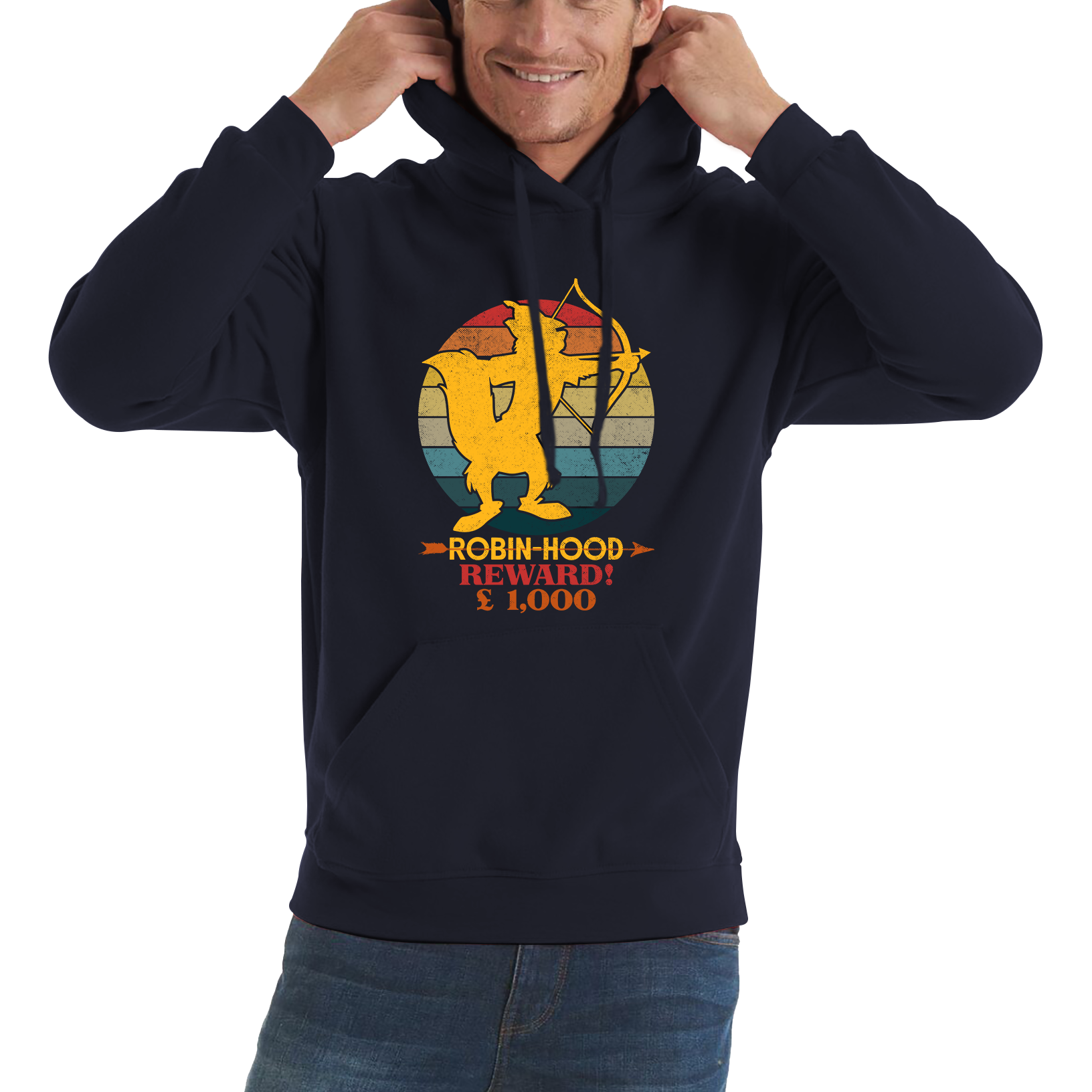 Robin Hood Reward £1000 Fox Funny Hoodie