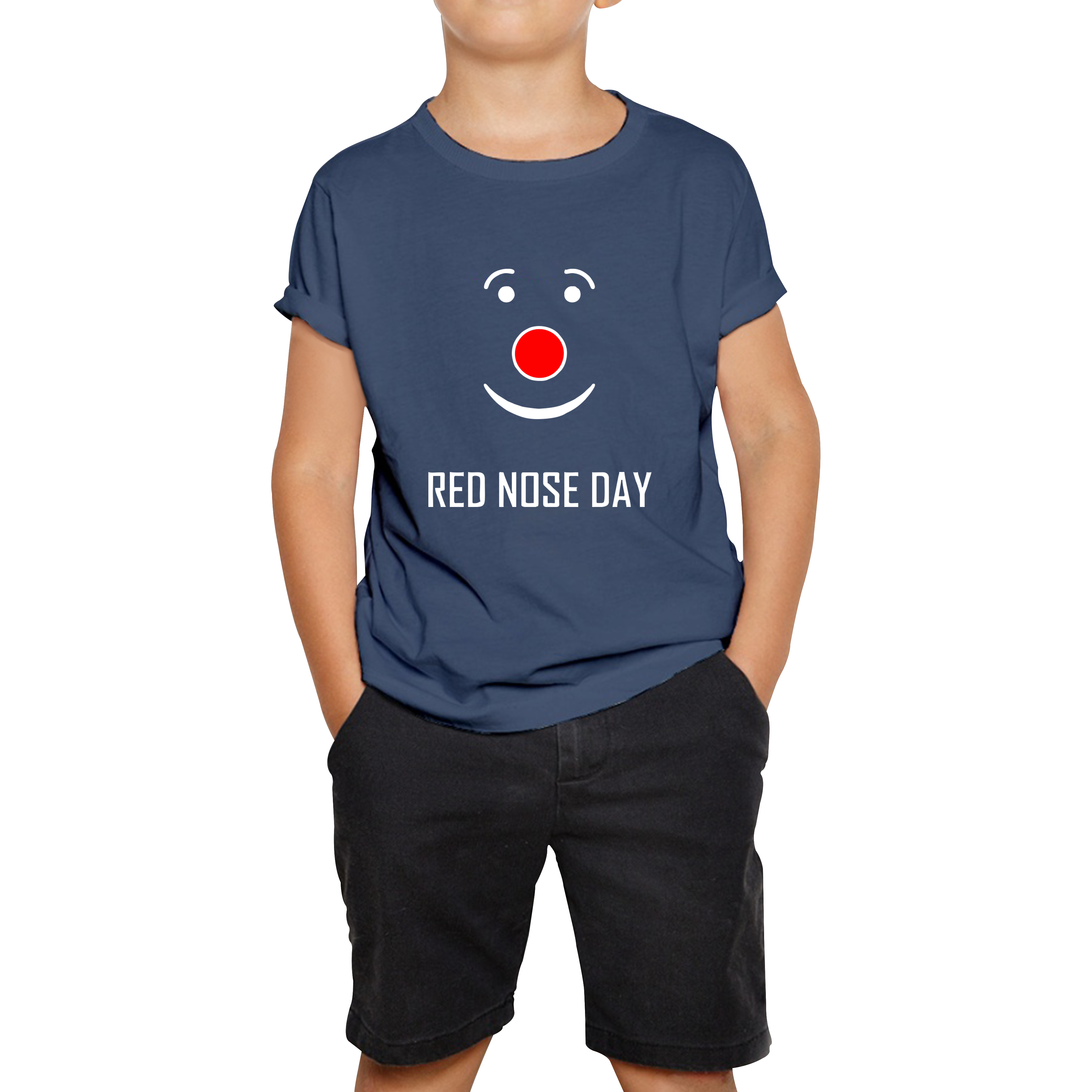Red Nose Clown Nose Day Kids T Shirt. 50% Goes To Charity