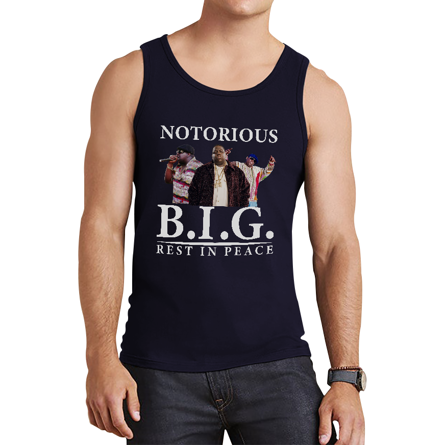 The Notorious B.I.G. American Rapper Vest Christopher George Songwriter Gangsta Rap Greatest Rappers Tank Top