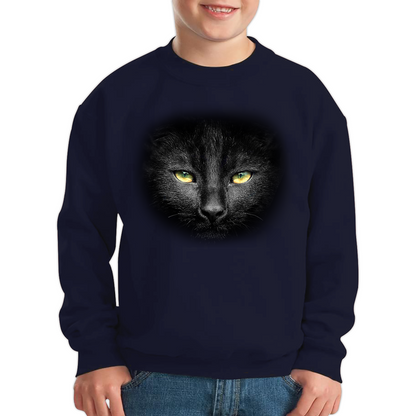 Black Cat Yellow Eyes Sweatshirt