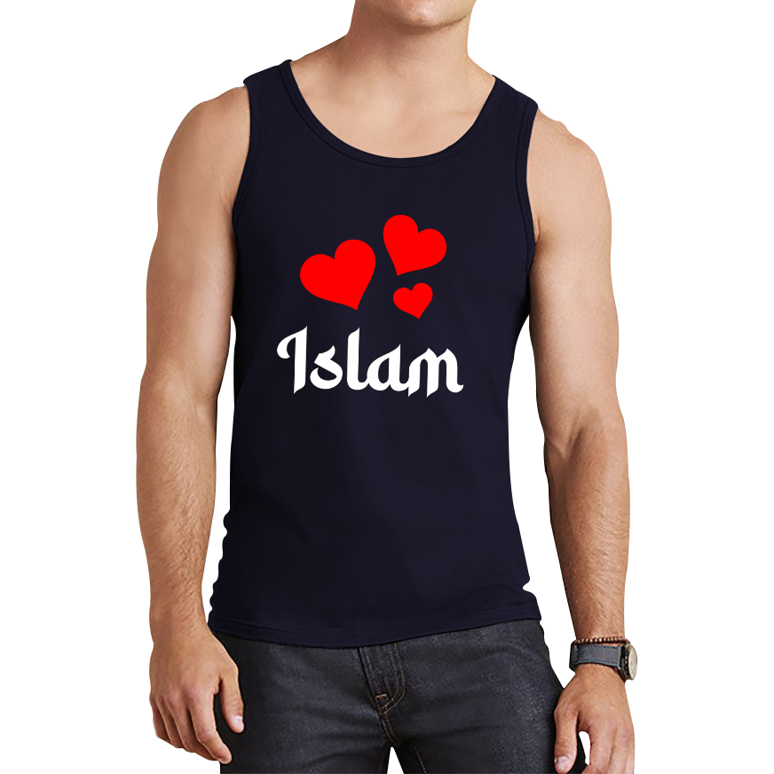 Islam Hearts Spiritual Islamic Religious Muslim Islam Religion Gift Tank Top