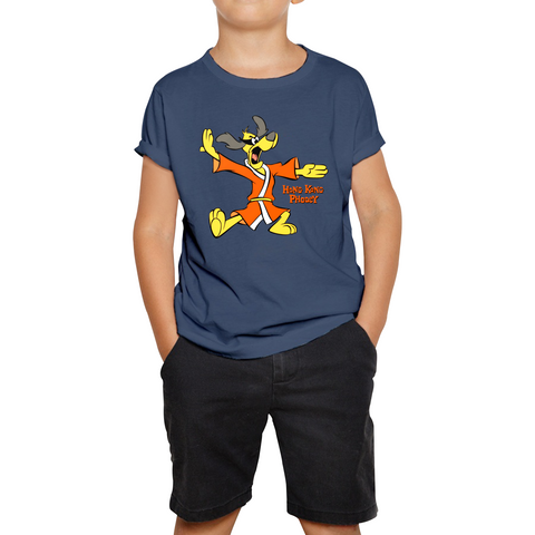 Hong Kong Phooey High Karate Animated TV Series Funny Cartoon Character Kids T Shirt