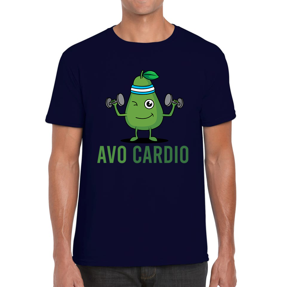 Avo Cardio Funny Avocado Fitness Adult T Shirt