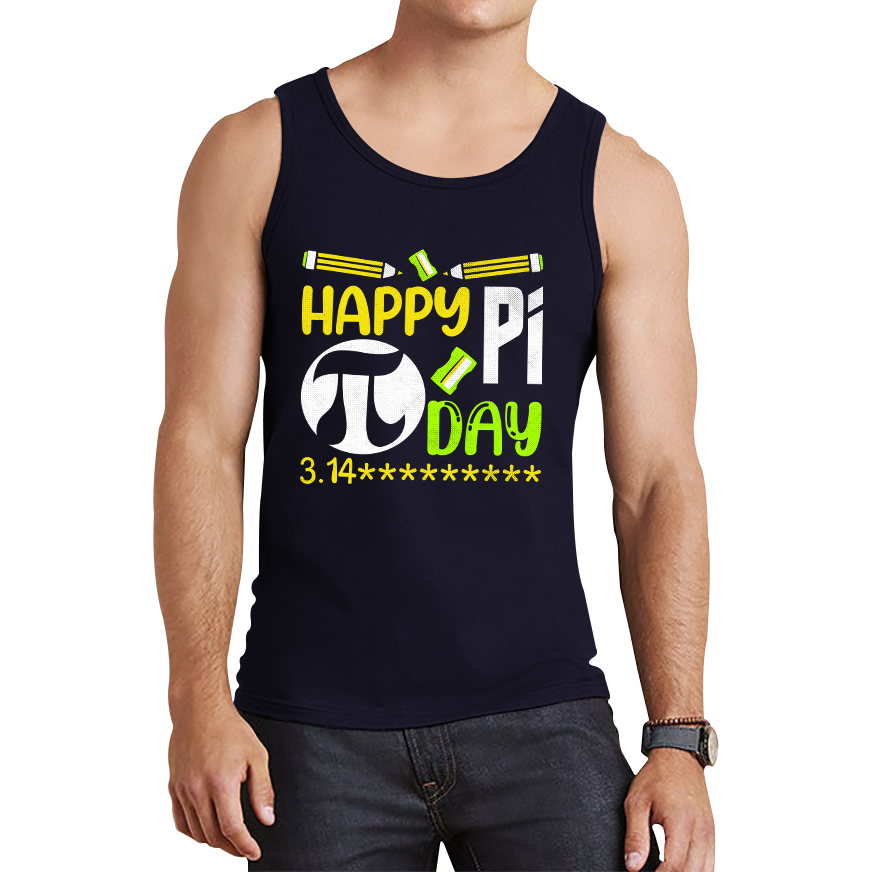 Happy Pi Day Math Pi Symbol Math Lover Numbers Day School Charity Day Mathematics Tank Top