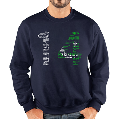 Pakistani Flag Independence Day Unisex Sweatshirt