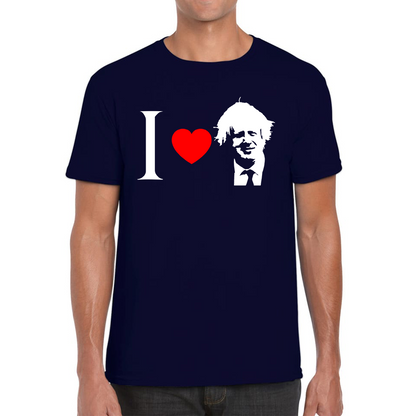I Love Boris Heart Love Boris Johnson Support Boris Johnson Boris Supporter Mens Tee Top