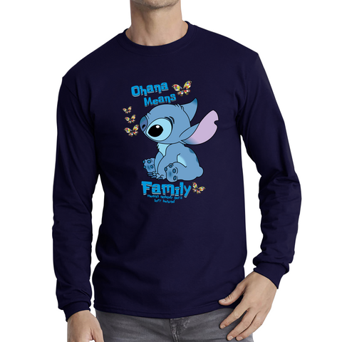 Ohana Means Family Lilo & Stitch Funny Comedy Family Cartoon Lovers Long Sleeve T Shirt
