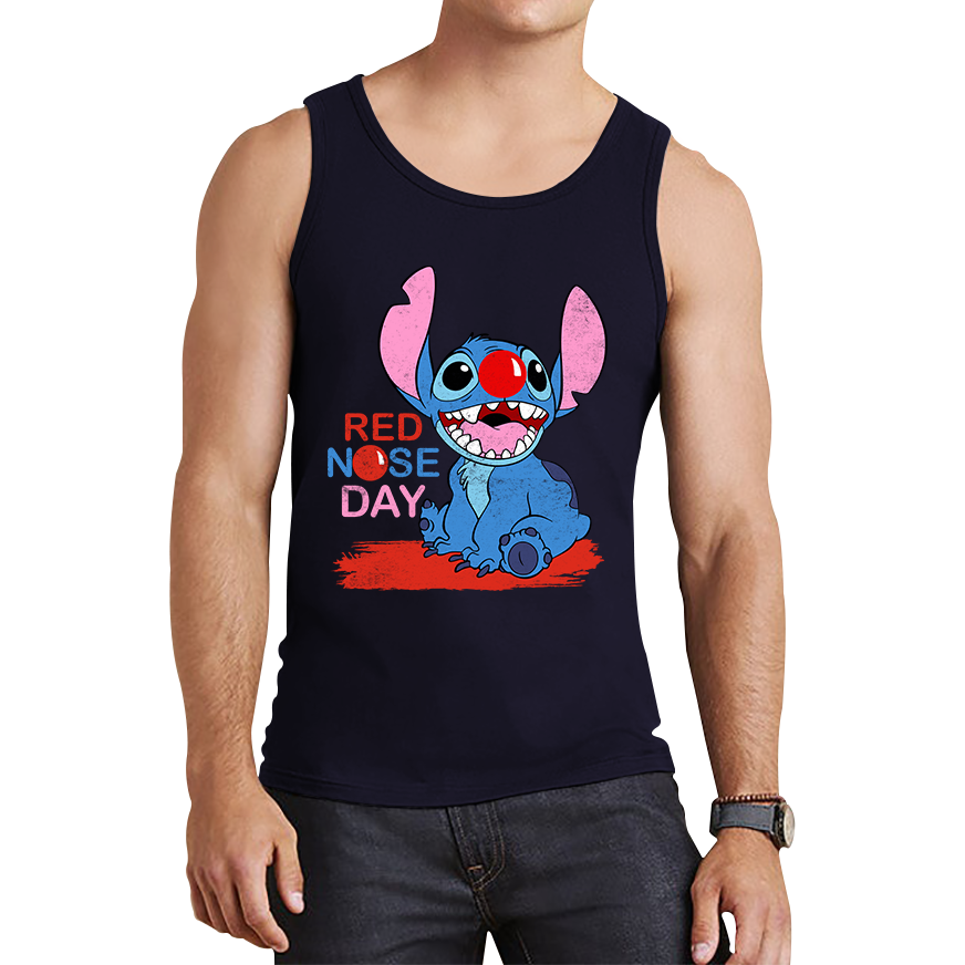 Ohana Disney Stitch Red Nose Day Tank Top