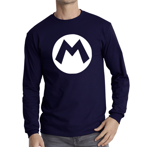Mario Bros Character Logo Super Mario Mario Mario Bro Toad Retro Gaming Long Sleeve T Shirt