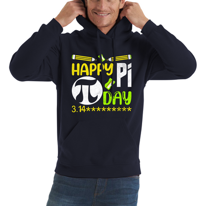 Happy Pi Day Math Pi Symbol Math Lover Numbers Day School Charity Day Mathematics Unisex Hoodie