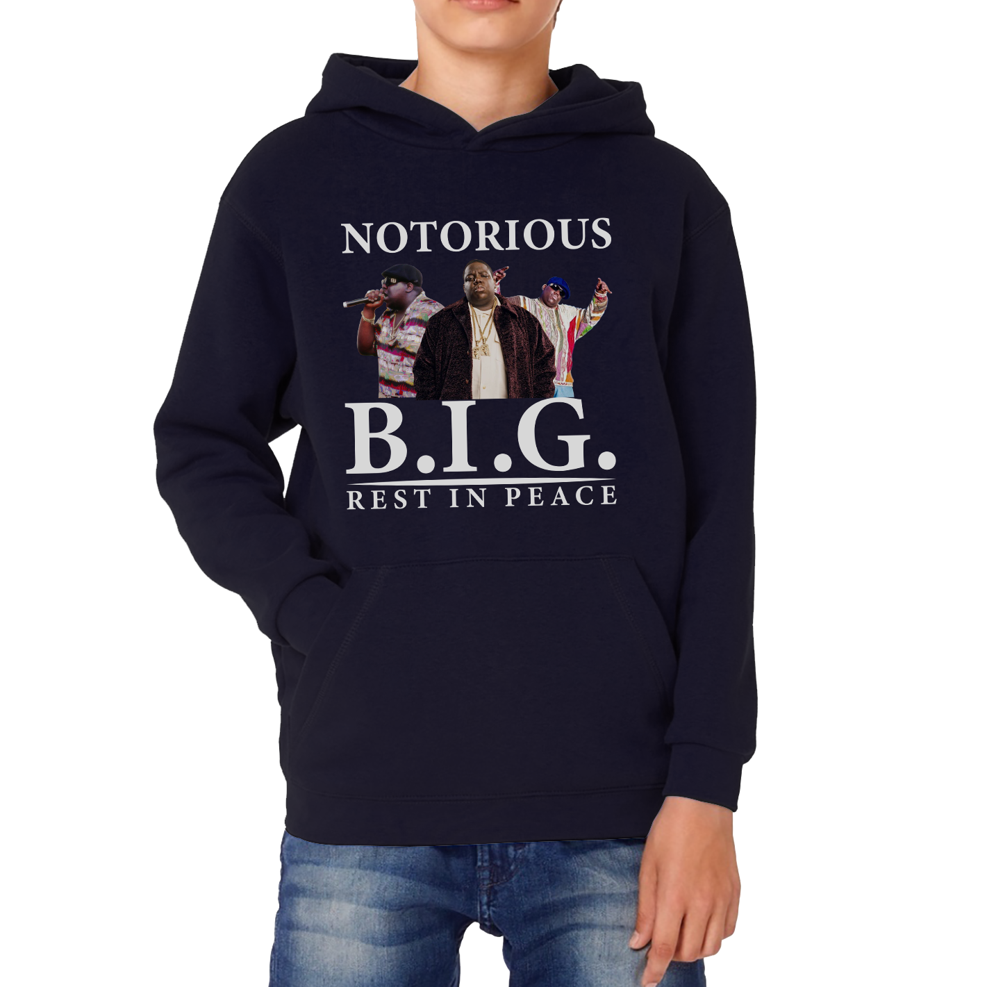 The Notorious B.I.G. American Rapper Hoodie Christopher George Songwriter Gangsta Rap Greatest Rappers Kids Hoodie