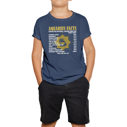 Aquarius Facts Horoscope Zodiac Astrological Sign Astrology Signs Birthday Present Kids Tee