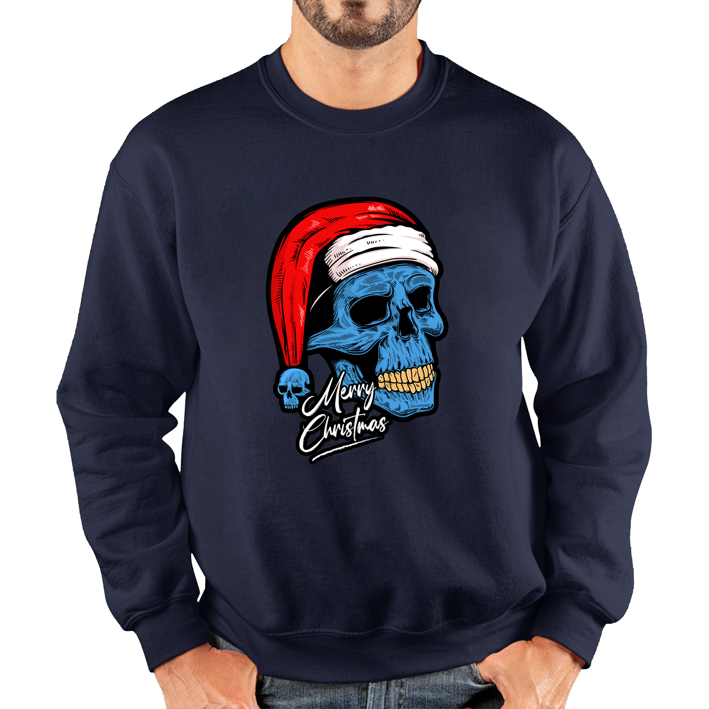 santa skull sweatshirt