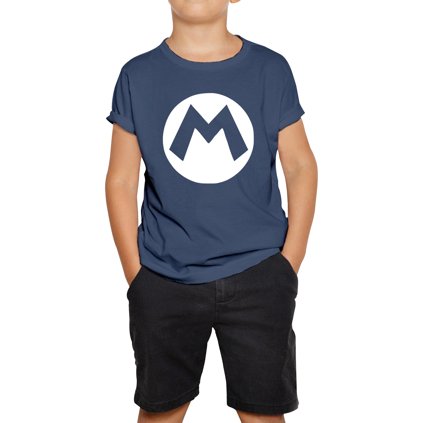 Mario Bros Character Logo Super Mario Mario Mario Bro Toad Retro Gaming Kids Tee