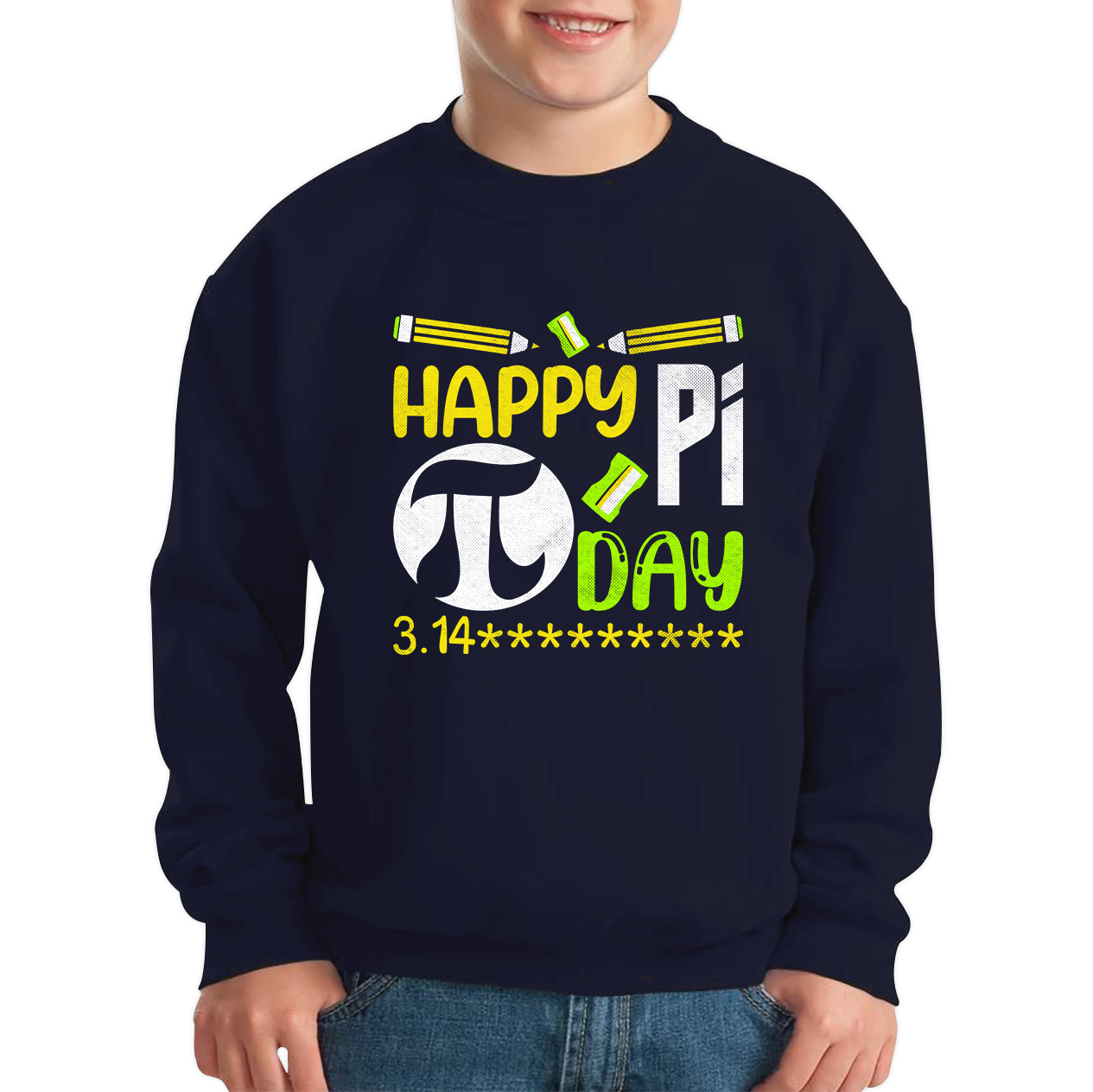 Happy Pi Day Math Pi Symbol Math Lover Numbers Day School Charity Day Mathematics Kids Jumper
