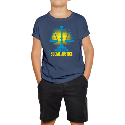 World Day Of Social Justice International Social Justice Human Rights Equality Civil Rights Criminal Justice Activism Kids Tee