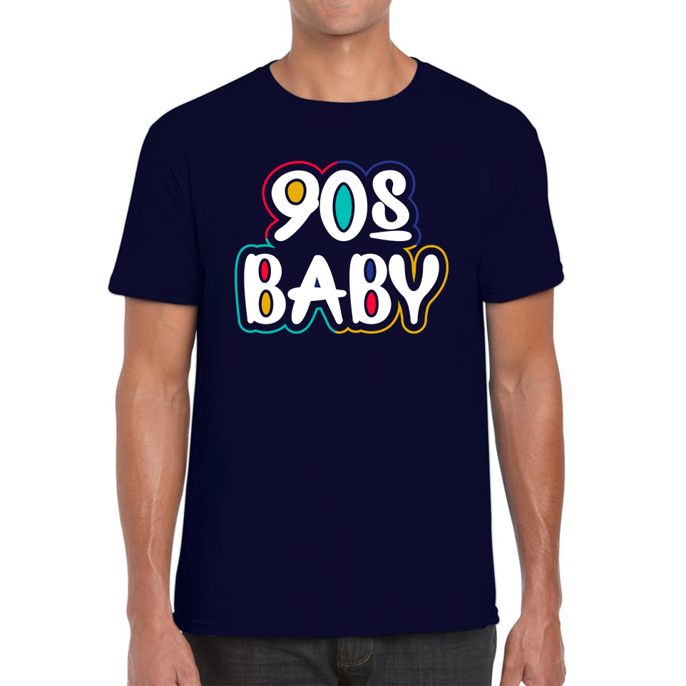 90s Baby T-Shirt Awesome cool 90's baby fashion Vintag Funny Joke Novelty Design Mens Tee Top