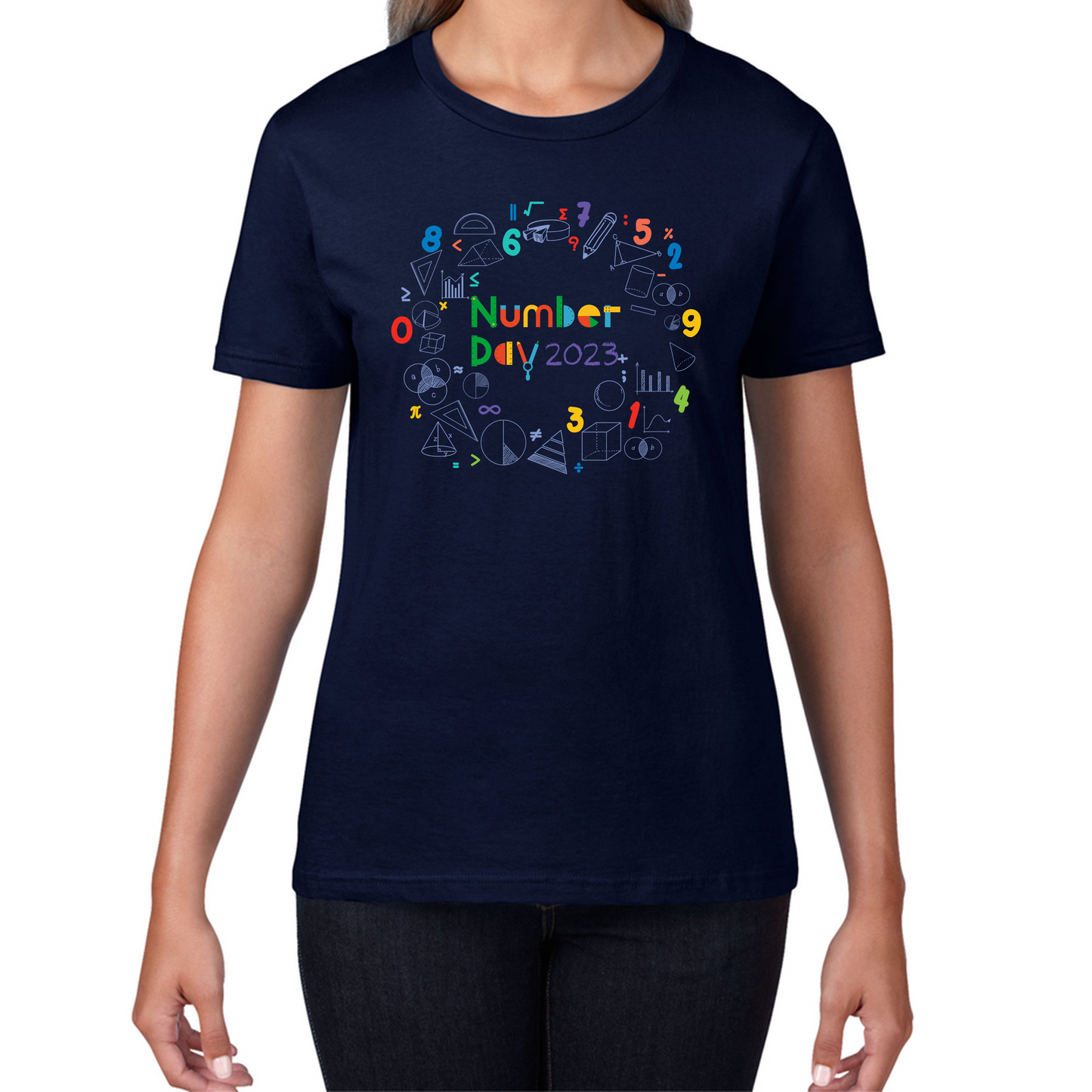 Numbers Day 2023 Maths Day Symbols School Charity Day Mathletics Womens Tee Top