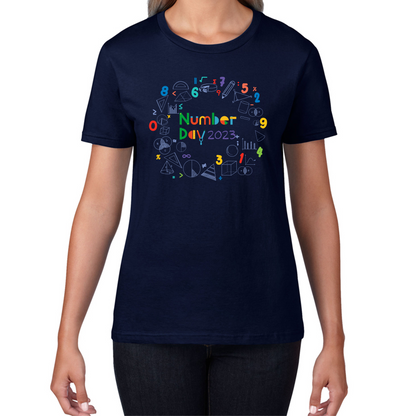 Numbers Day 2023 Maths Day Symbols School Charity Day Mathletics Womens Tee Top