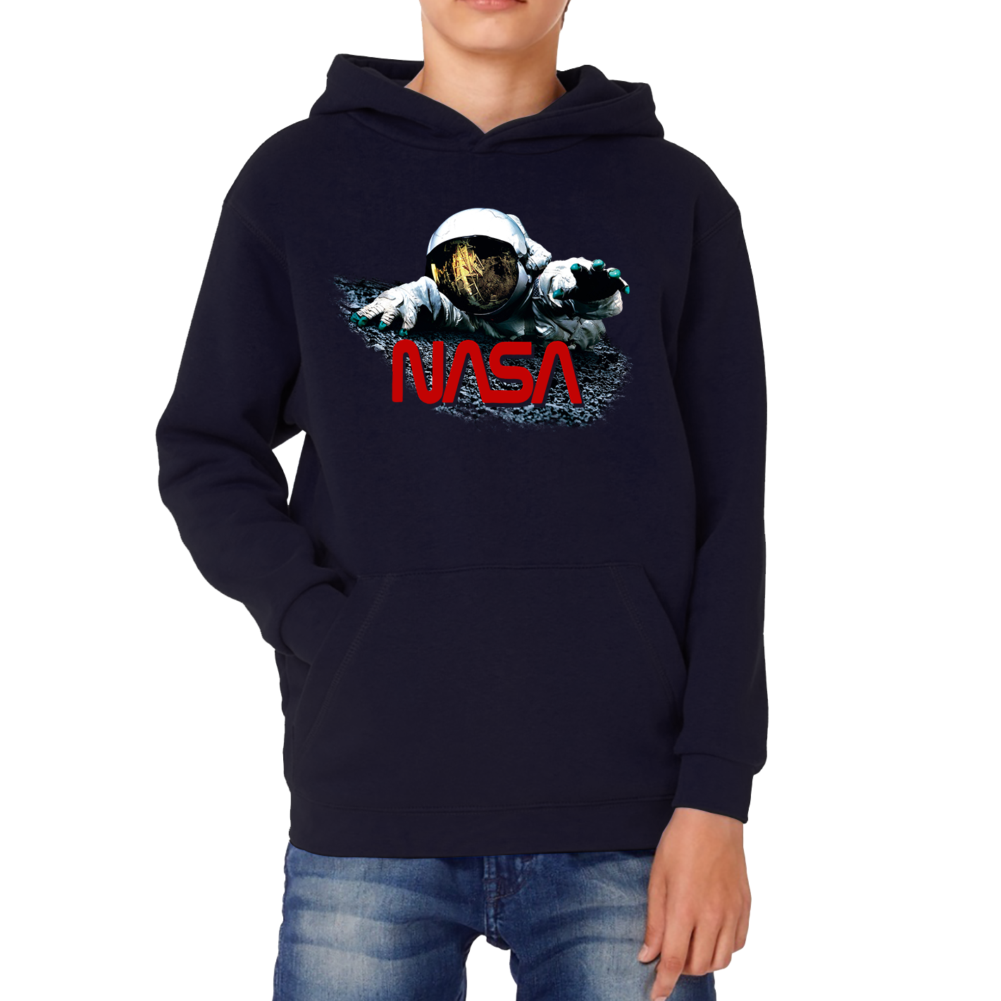 Apollo 18 Science Fiction Horror Film Poster Hoodie Nasa Astronaut In The Space Kids Hoodie