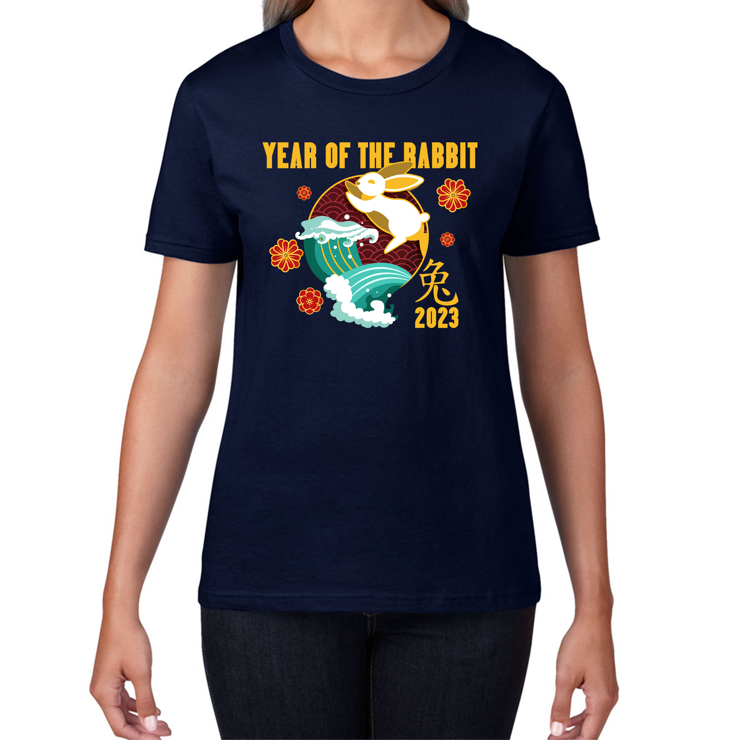 Year Of The Rabbit 2023 Chinese New Year Lunar New Year Zodiac Womens Tee Top