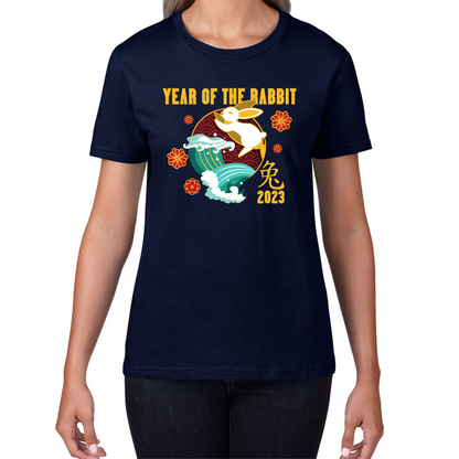 Year Of The Rabbit 2023 Chinese New Year Lunar New Year Zodiac Womens Tee Top