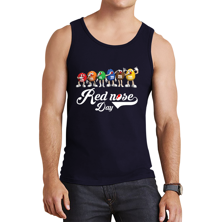 M and M's Red Nose Day Tank Top. 50% Goes To Charity