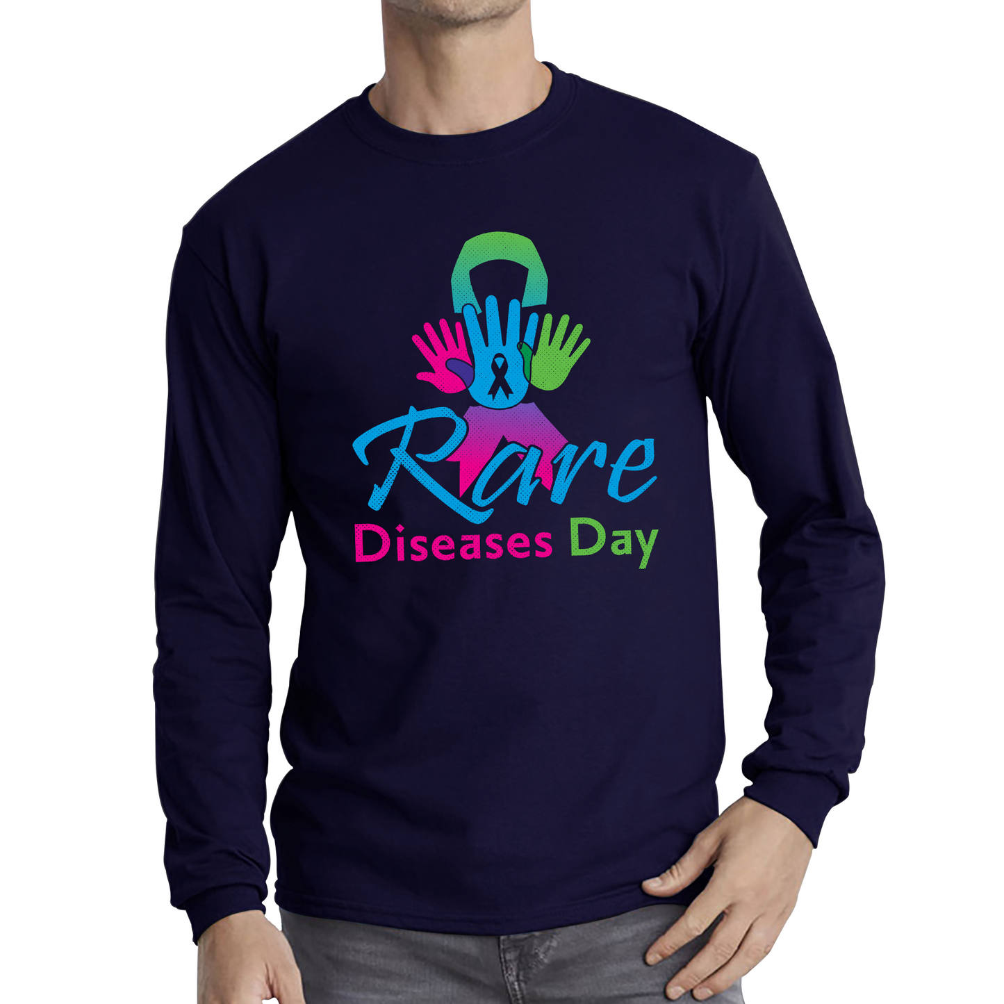 Rare Diseases Day Rare Diseases Awareness Rare Chronic Illness Ehlers-Danlos Syndrome Long Sleeve T Shirt