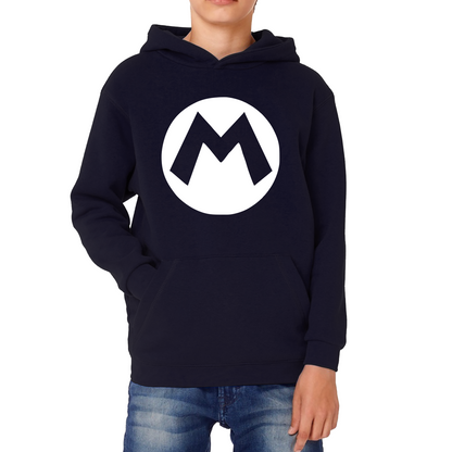 Mario Bros Character Logo Super Mario Mario Mario Bro Toad Retro Gaming Kids Hoodie