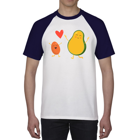 Bean & Avocado Funny Friendship Shirt Best friends Love Birthday Gift Baseball T Shirt