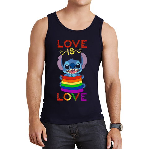 Love Is Love stitch Valentine's Day LGBT Gender Equality LGBTQ LGBT pride Stitch Ohana Tank Top