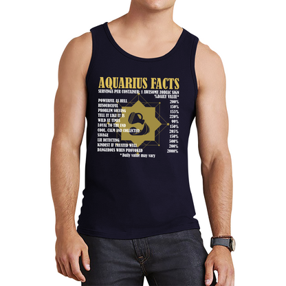 Aquarius Facts Horoscope Zodiac Astrological Sign Astrology Signs Birthday Present Tank Top