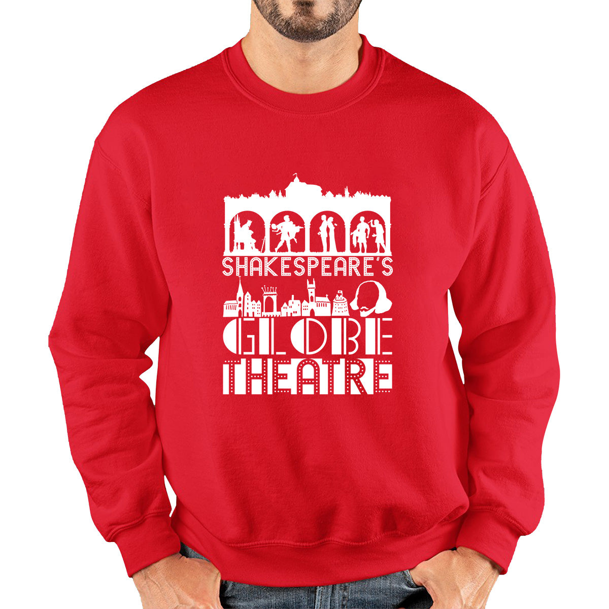 William Shakespeare's English Playwright, Poet And Actor National Shakespeare Day Unisex Sweatshirt