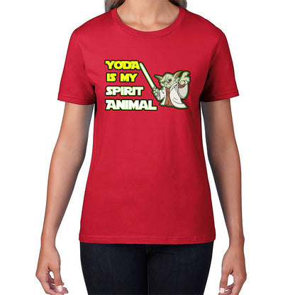 Yoda Is My Spirit Animal Yoda Legendary Jedi Master Disney Star Wars Day 46th Anniversary Womens Tee Top