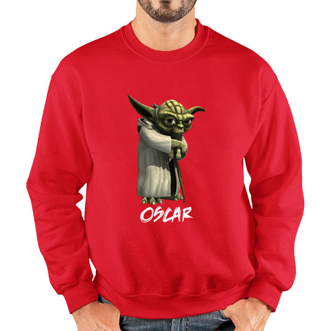 Personalized Yoda May The 4th Be With You Green Humanoid Alien Star Wars Day Disney Star Wars 46th Anniversary Unisex Sweatshirt