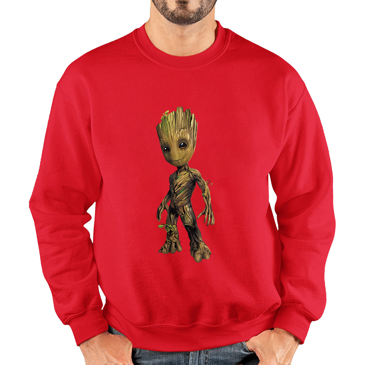 Baby Groot Comic book character Guardians of the Galaxy I am Groot Action Adventure Comedy Sci-Fi Movie Unisex Sweatshirt