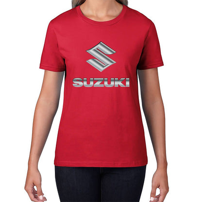 Suzuki Motorcycle Logo Dynamic Riding Suzuki Motorsports Suzuki Motorcycle Motocross Bike Racing Womens Tee Top