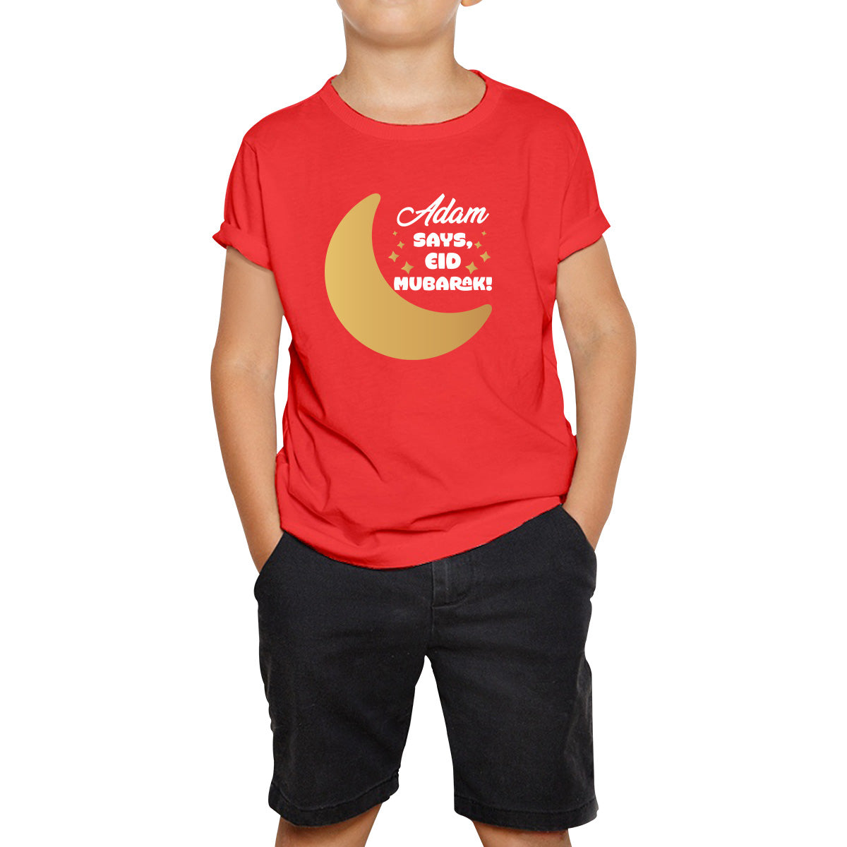 Eid Mubarak Messages Kids T Shirt