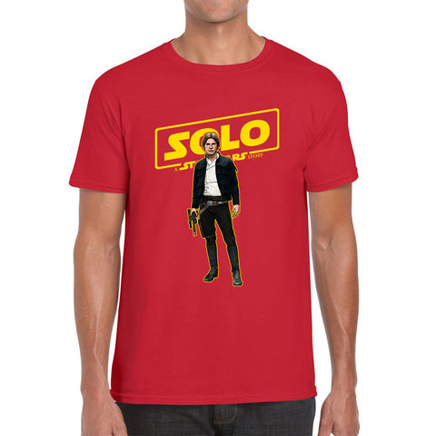 Han Solo Star Wars Fictional Character Solo A Star Wars Story Sci-fi Action Adventure Movie Disney Star Wars Day 46th Anniversary Mens Tee Top
