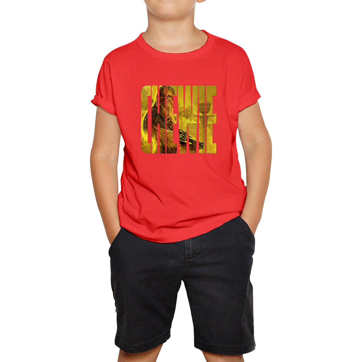 Chewie Star Wars Fictional Character Chewbacca Solo A Star Wars Story Sci-fi Action Adventure Movie Galaxy's Edge Trip Kids T Shirt