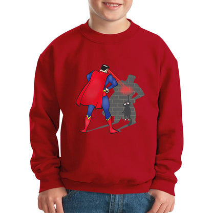 Bigman With Cat Funny Spider Cat Comics Black Cat Spider Movie Kids Jumper
