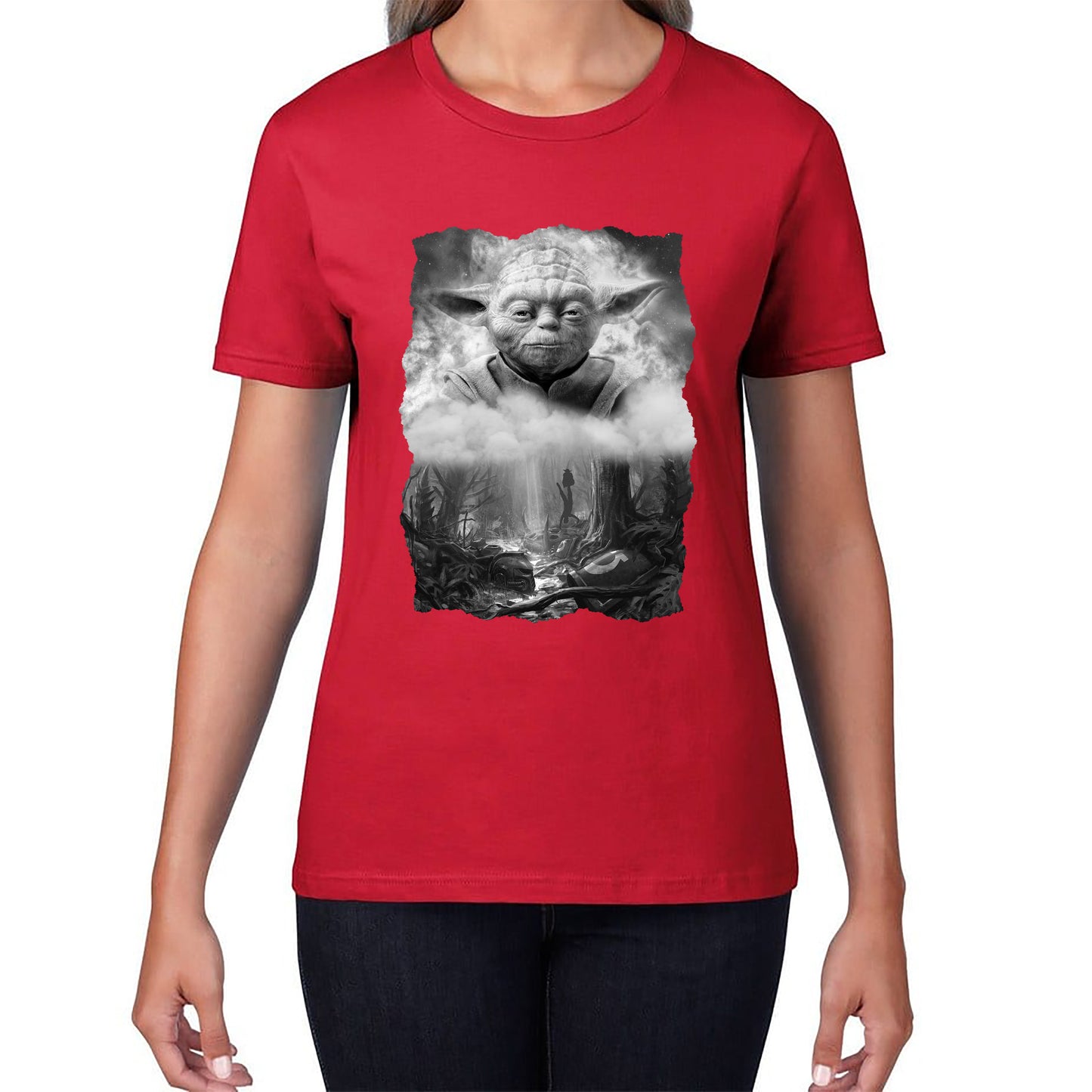 Anger Fear Aggression The Dark Side Are They Vintage Poster Graphic Movie Series Womens Tee Top