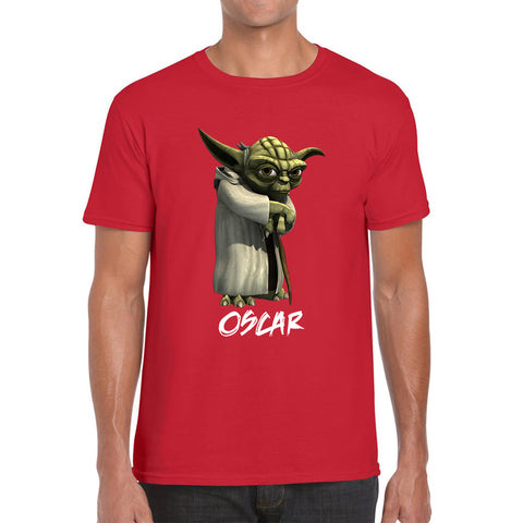 Personalized Yoda May The 4th Be With You Green Humanoid Alien Star Wars Day Disney Star Wars 46th Anniversary Mens Tee Top