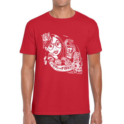 Punk Fashion Princess Molan Inspired a Girl Can Fight Rock Retro Movie Mens Tee Top