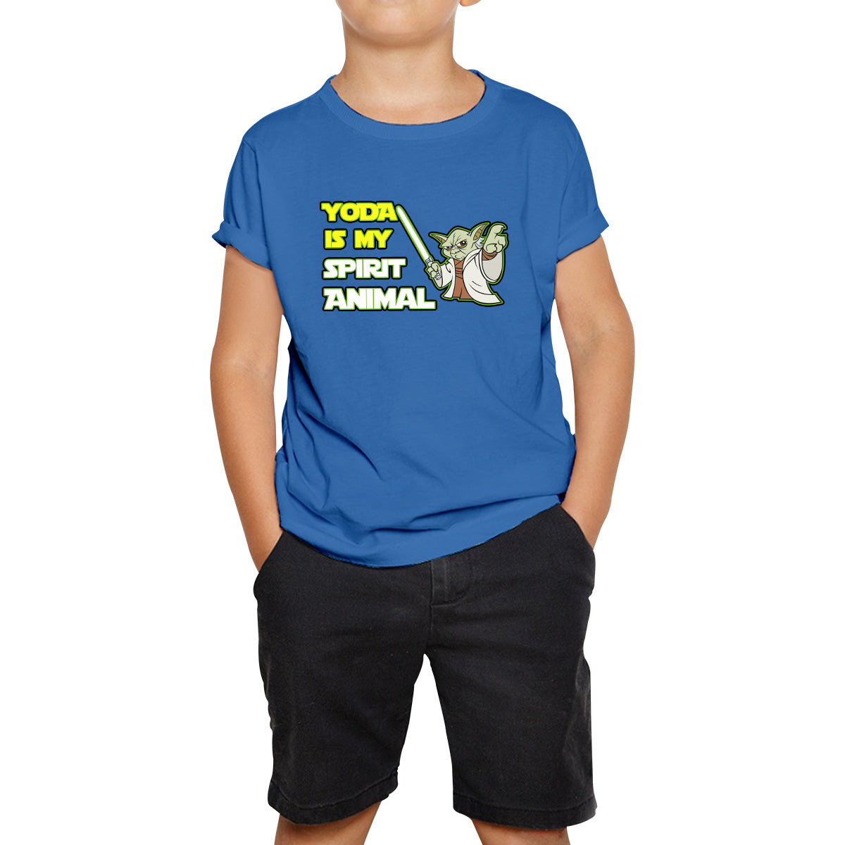 Yoda Is My Spirit Animal Yoda Legendary Jedi Master Disney Star Wars Day 46th Anniversary Kids T Shirt